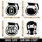 Coffee Addict Pot Head Charging Power Rubber Stamp Set for Stamping Crafting Planners